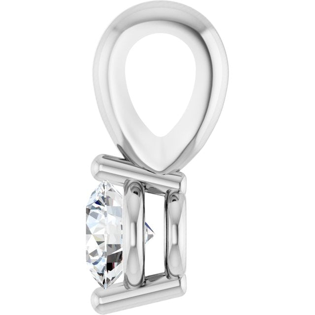 14k-white-1/10-ct-lab-grown-diamond-pendant