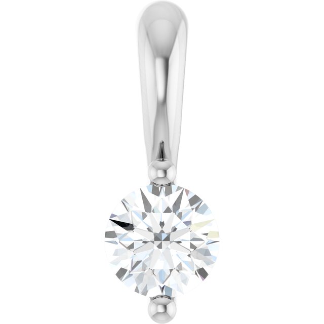 14k-white-1/10-ct-lab-grown-diamond-pendant
