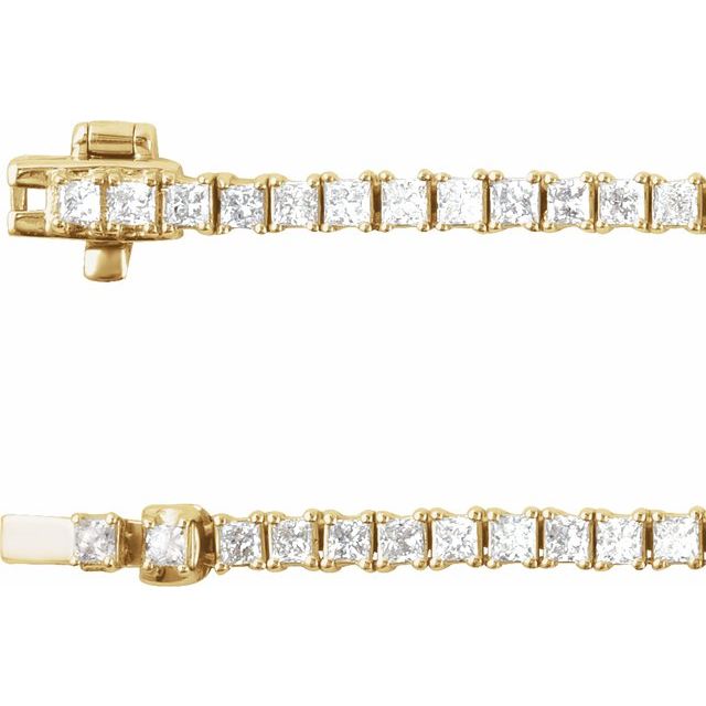14k-yellow-7-1/4-ctw-lab-grown-diamond-line-16"-necklace
