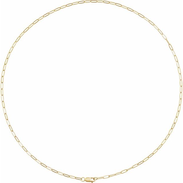 14k-yellow-gold--paperclip-style-16"-chain
