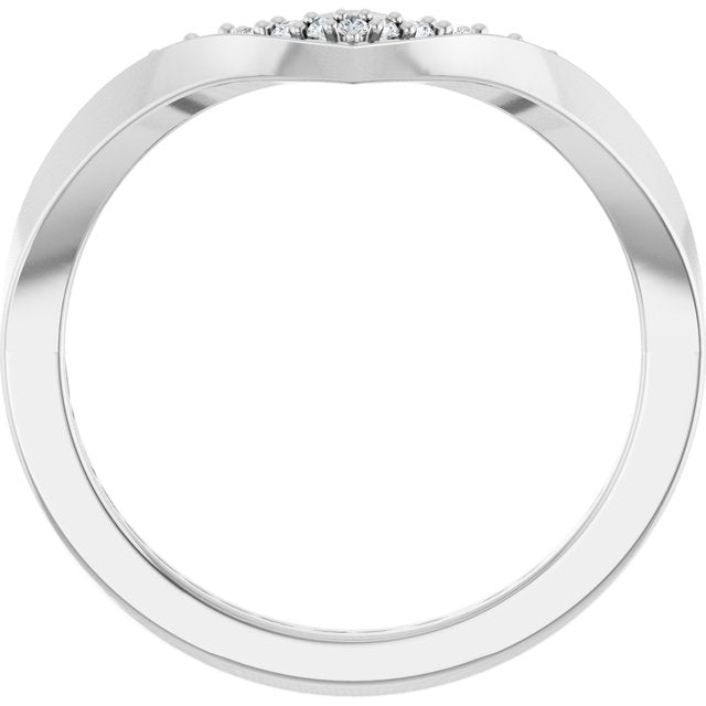 platinum-1/10-ctw-lab-grown-diamond-contour-band