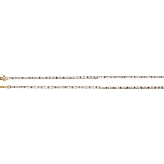 14k-yellow-11-3/4-ctw-lab-grown-diamond-line-16"-necklace
