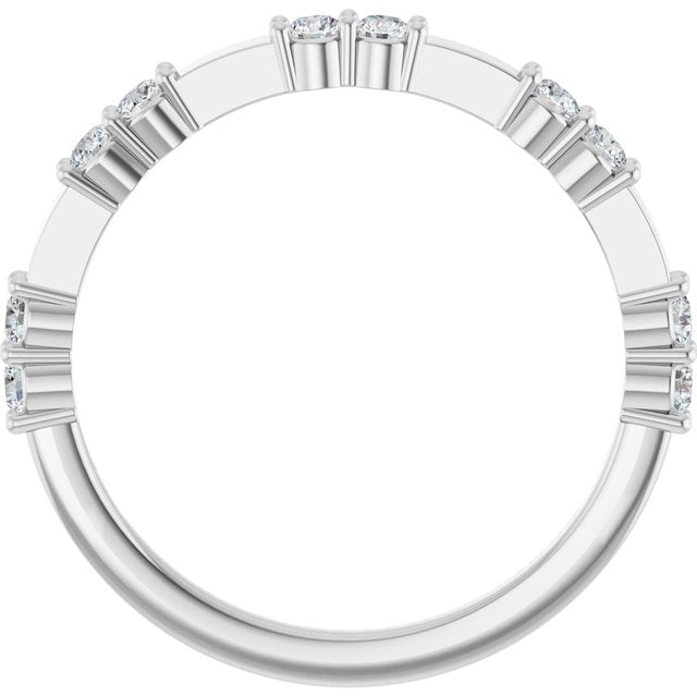 platinum-1/4-ctw-lab-grown-diamond-anniversary-band