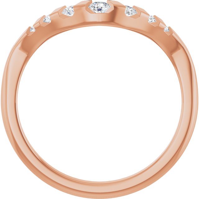 14k-rose-gold-round-1/6-ctw-lab-grown-diamond-channel-set-contour-band