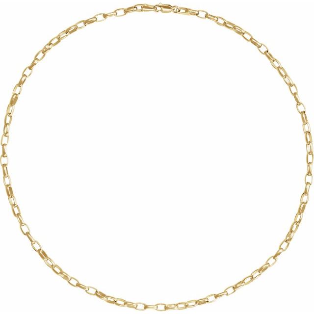 14k-yellow-gold--puffed-oval-cable-16"-chain