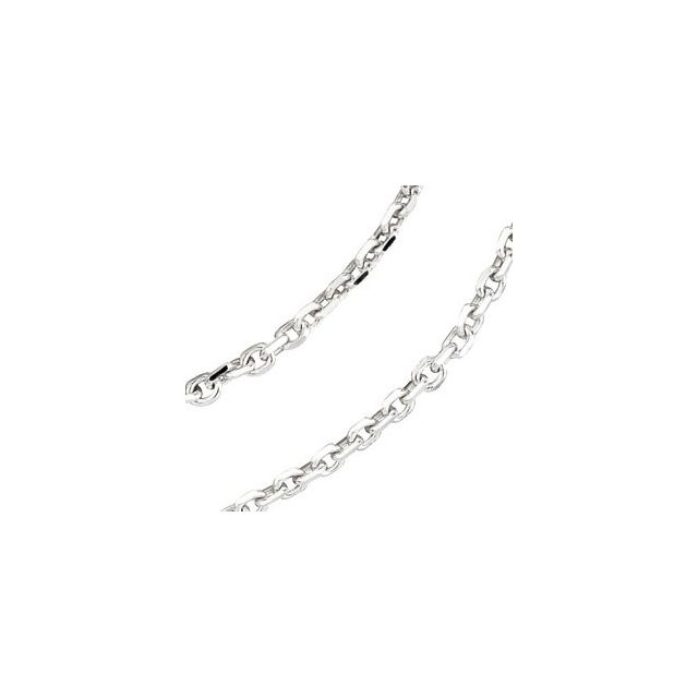 14k-white-gold--diamond-cut-cable-7"-chain
