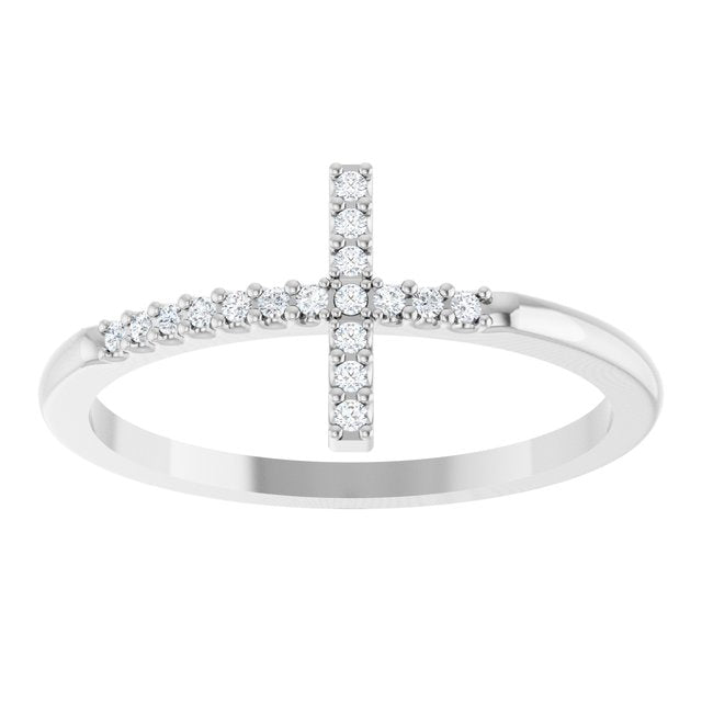 14k-white-.08-ctw-lab-grown-diamond-sideways-cross-ring