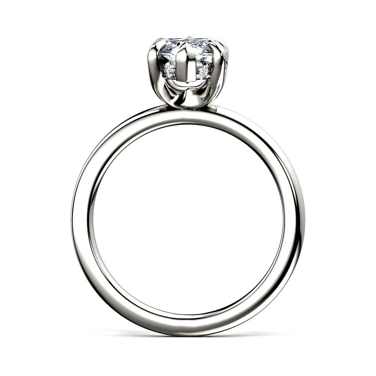 Image for Platinum Marquise Halo engagement ring