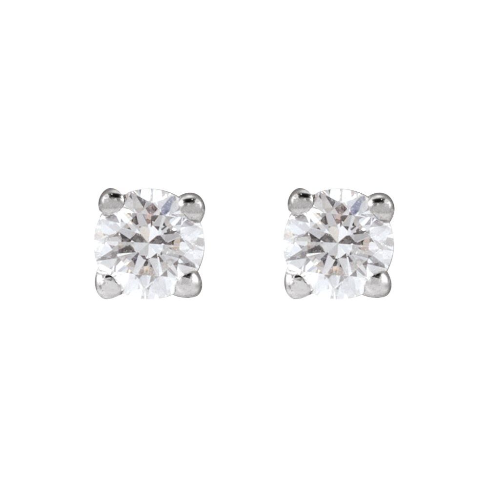 14K White Gold 3 CTW Lab-Grown White Diamond Earrings