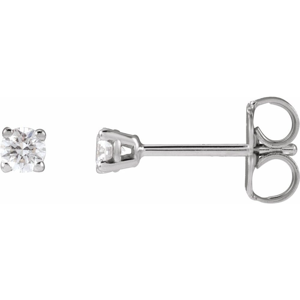 14K White Gold 3 CTW Lab-Grown White Diamond Earrings