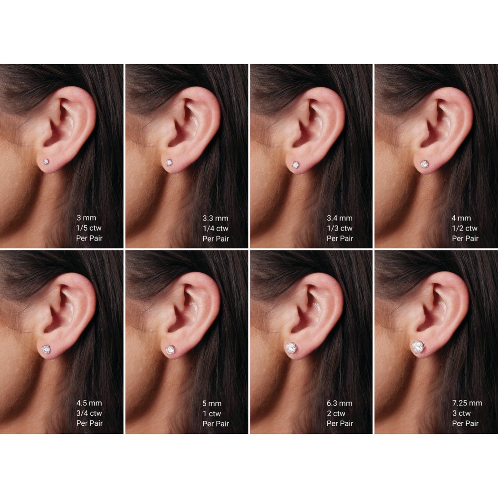 14K White Gold 3 CTW Lab-Grown White Diamond Earrings