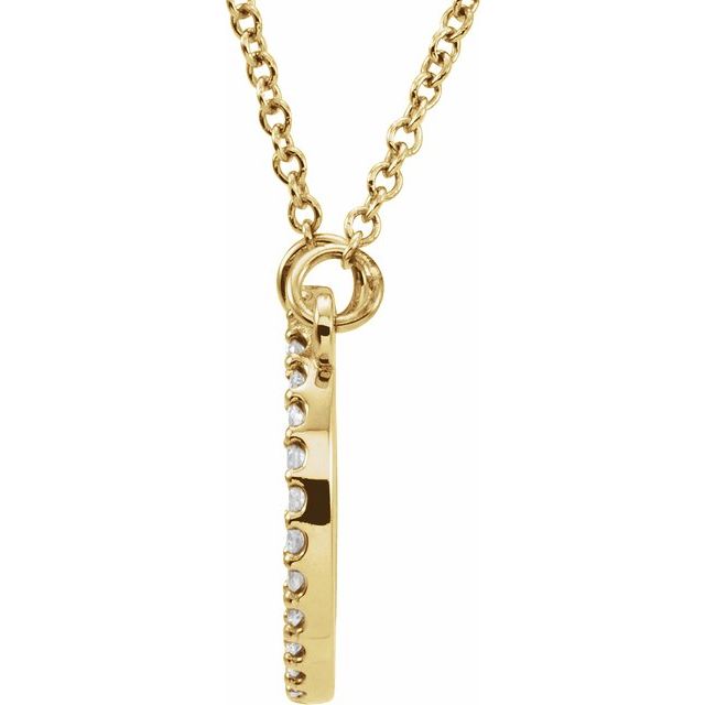 14k-yellow-1/8-ctw-lab-grown-diamond-circle-16"-necklace