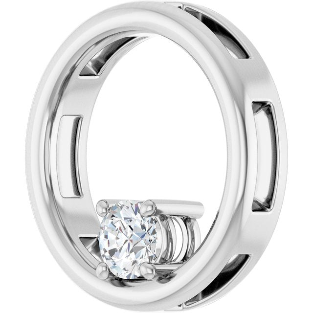 14k-white-1/4-ct-lab-grown-diamond-pendant