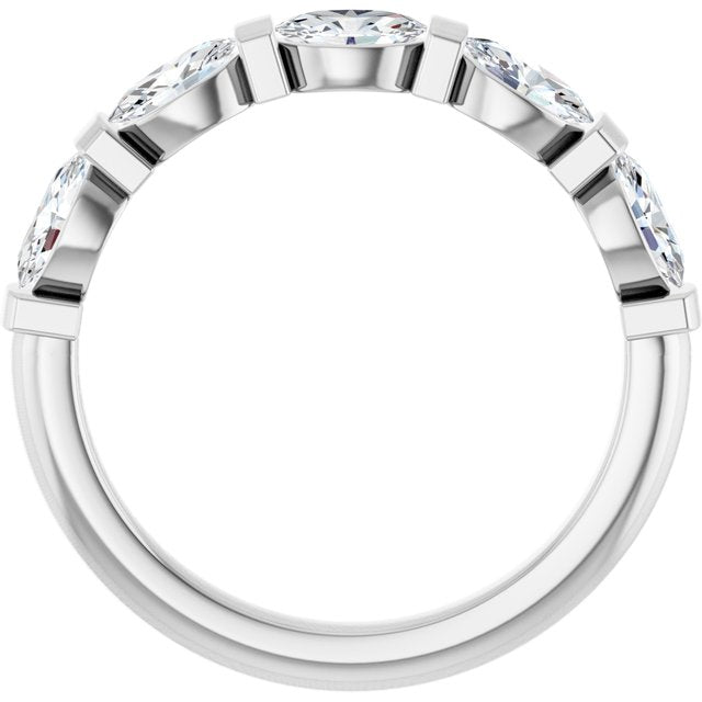 platinum-9/10-ctw-lab-grown-diamond-anniversary-band