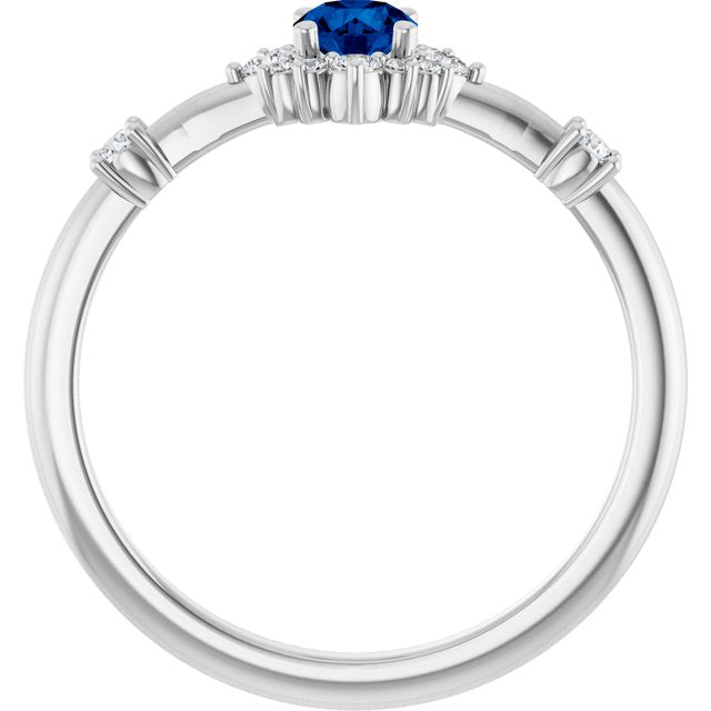 14k-white-lab-grown-blue-sapphire-&-1/6-ctw-natural-diamond-halo-style-ring