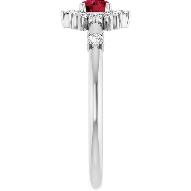 14k-white-lab-grown-ruby-&-1/6-ctw-natural-diamond-halo-style-ring