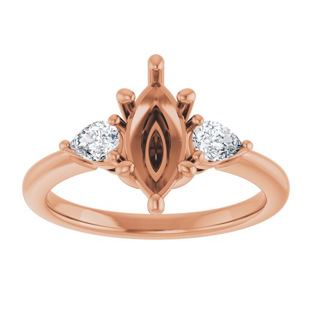 14k-rose-gold-10-x--marquise-1/4-ctw-lab-grown-diamond-semi-set-engagement-ring