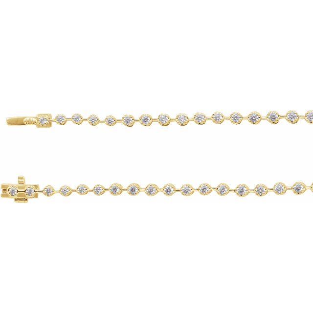 14k-yellow-6-3/4-ctw-lab-grown-diamond-line-16"-necklace