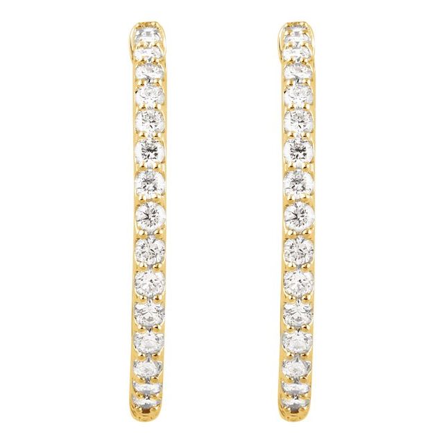 14k-yellow-2-1/10-ctw-lab-grown-diamond-inside-outside-hoop-earrings